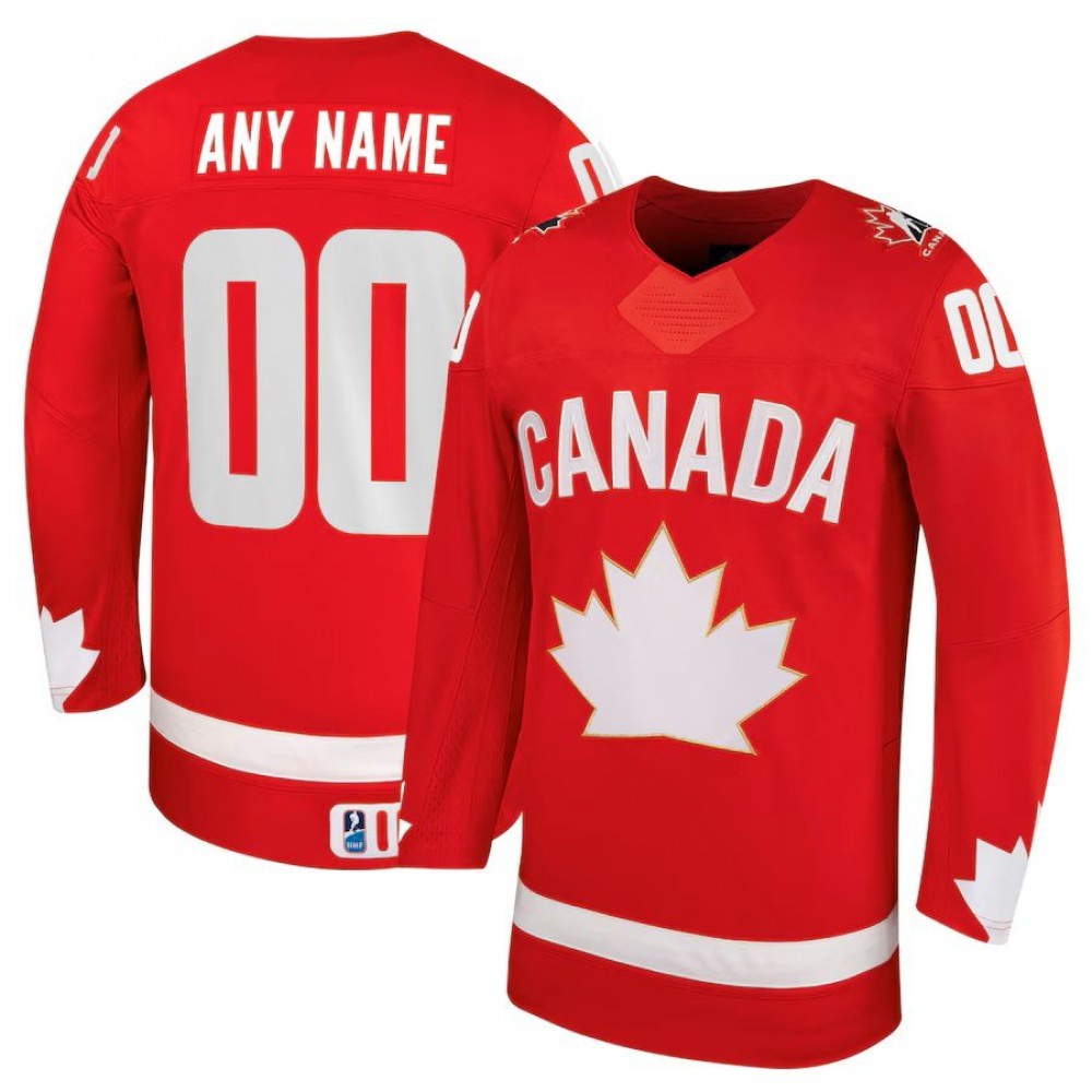 Unisex Red Hockey Canada Alternate Replica Custom Jersey-Pro Kit Vault | Brand New 26/27 Sports Jerseys